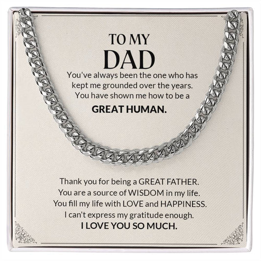 To My Dad | Cuban Link Chain