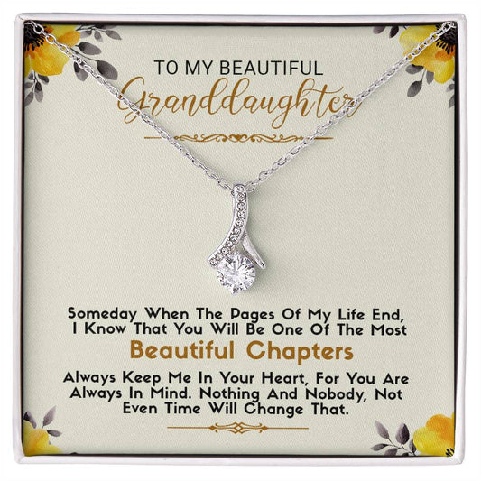 To My Beautiful Granddaughter | Alluring Beauty necklace