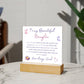 To My Beautiful Daughter | Square Acrylic Plaque