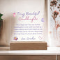 To My Beautiful Granddaughter | Square Acrylic Plaque