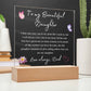 To My Beautiful Daughter | Square Acrylic Plaque