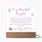 To My Beautiful Daughter | Square Acrylic Plaque