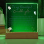 To My Beautiful Granddaughter | Square Acrylic Plaque