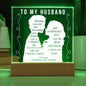 To My Husband | Square Acrylic Plaque