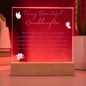 To My Beautiful Granddaughter | Square Acrylic Plaque